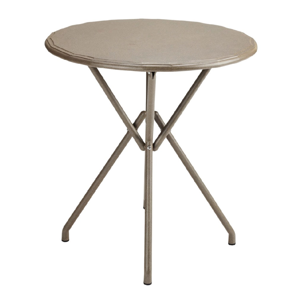 **Rond Metalen Tafel met Vouwpoten**